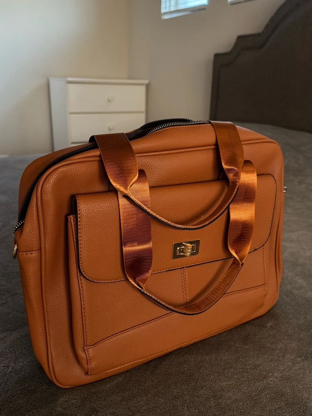 Brand-new vegan leather laptop/work bags.